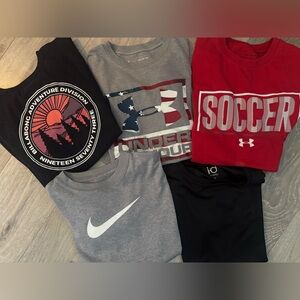Boys Nike, Billabong, Under Armor T-Shirt Bundle